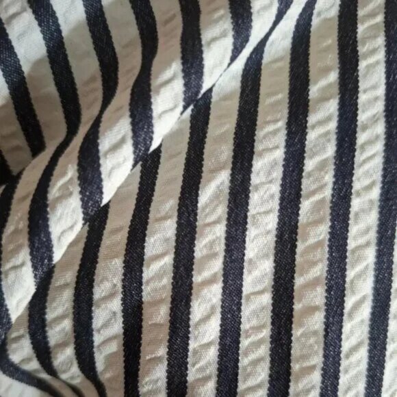 Striped Black & White Maxi Dress - Picture 5 of 5